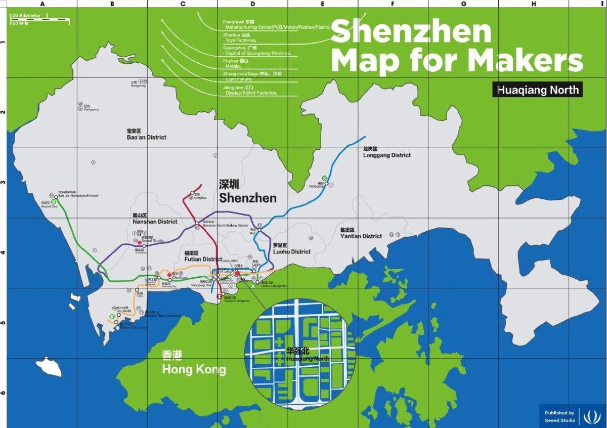 žemėlapis Shenzhen žemėlapio kūrėjai