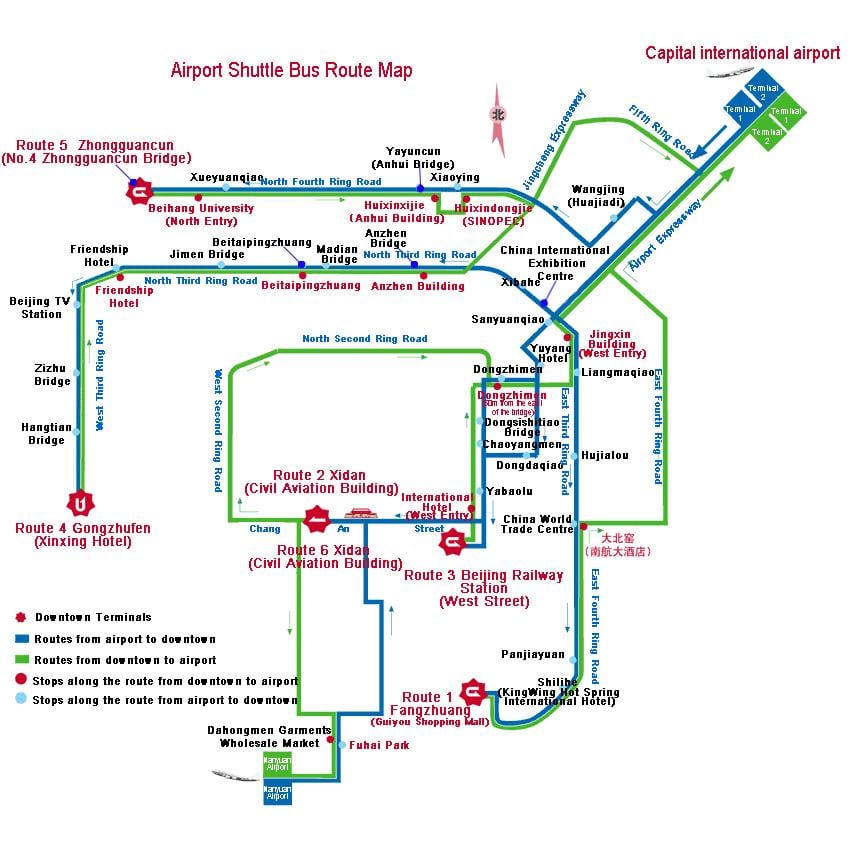 žemėlapis Shenzhen autobusų