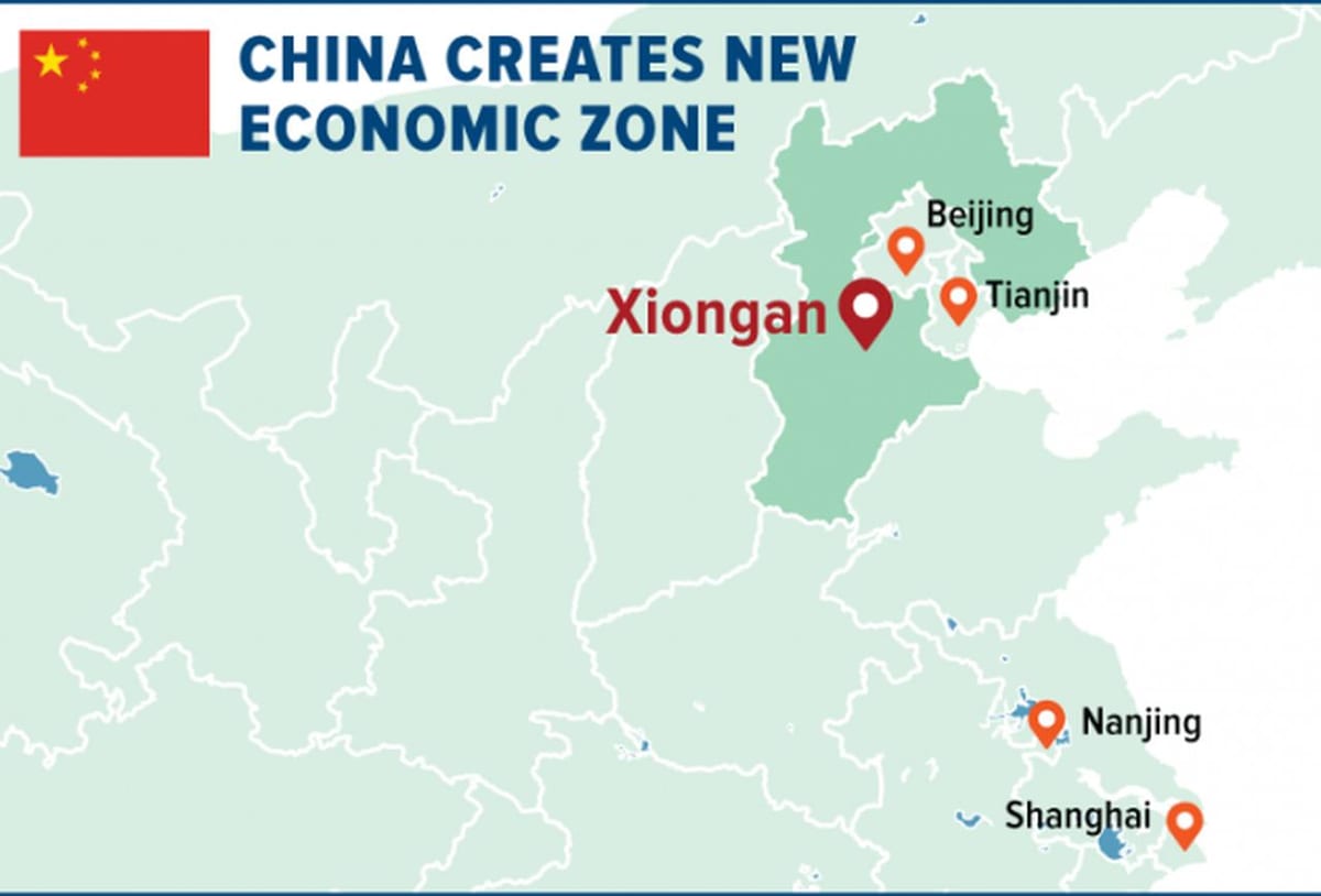 žemėlapis Shenzhen specialios ekonominės zonos
