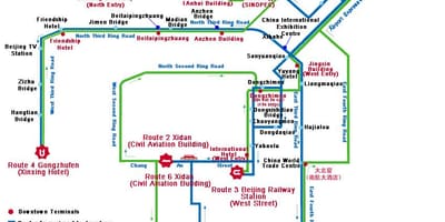 Žemėlapis Shenzhen autobusų