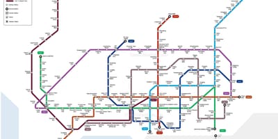 Mtr Shenzhen žemėlapyje